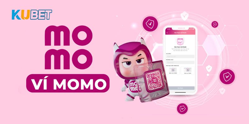 Người chơi có thể sử dụng ví điện tử Momo để nạp tiền Kubet