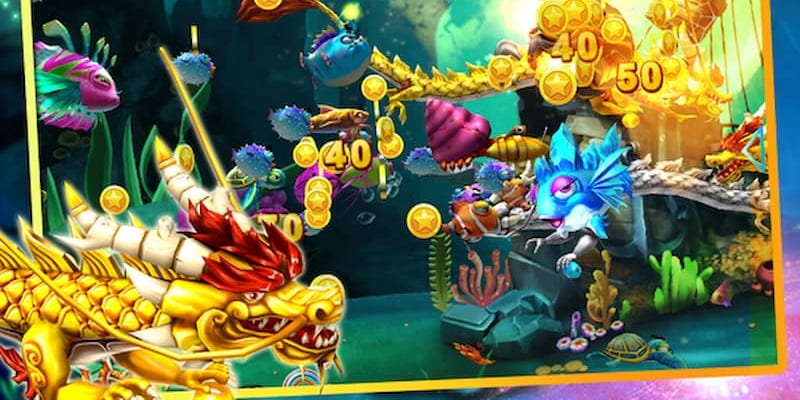 Chơi game bắn cá Rồng Vàng với nhiều tính năng